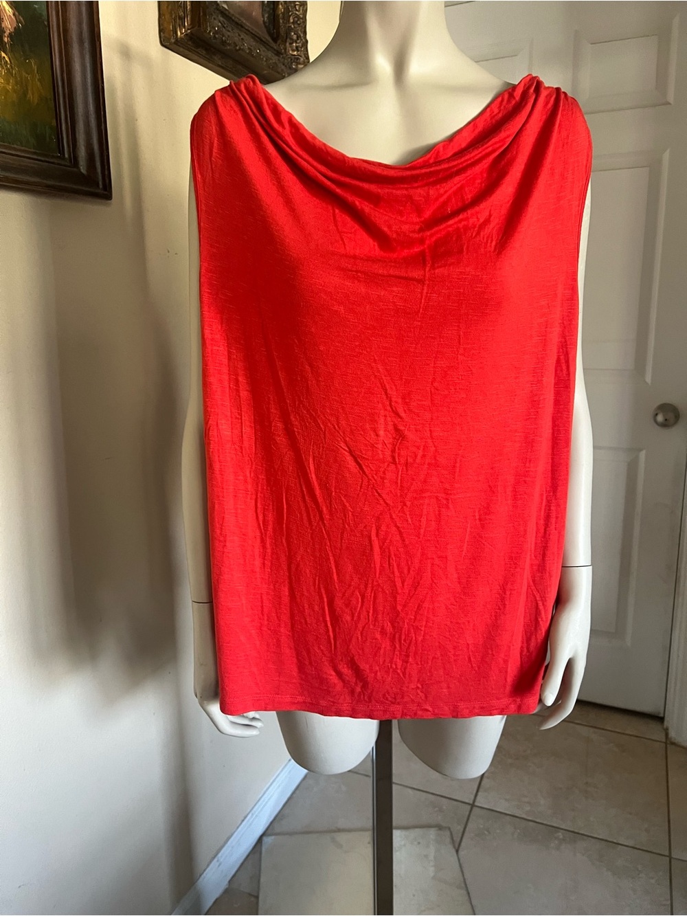 🌸Chico's Vibrant Red Sleeveless Blouse